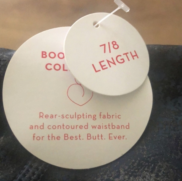 🆕 SPANX Booty Boost Active 7/8 Leggings Navy Reptile, Size M, NWT - Picture 13 of 15